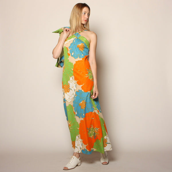 maxi dress with jacket Vintage 60's Don Luis De Espana Maxi Dress + Jacket Set – Opal Pineapple