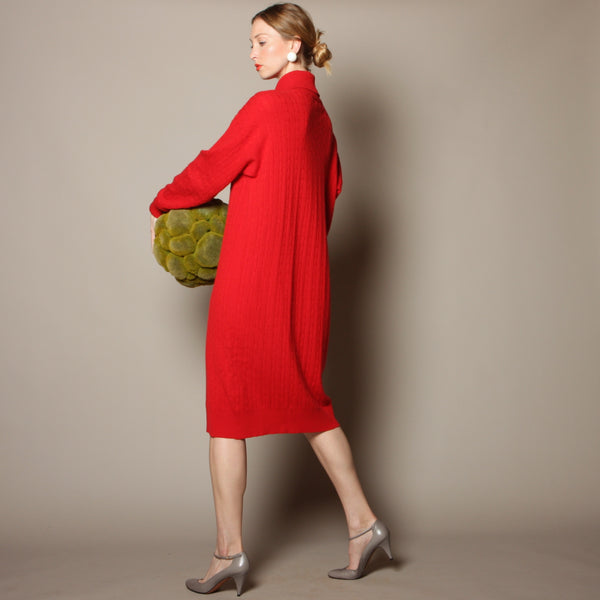 Vintage 80's Bill Blass Cashmere Sweater Dress Opal Pineapple Vintage 80's Bill Blass Cashmere Sweater Dress Opal Pineapple