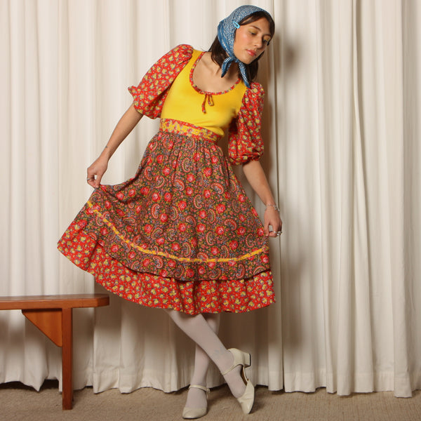 prairie dress vintage Vintage 70's Patchwork Calico Floral Cotton Prairie Dress – Opal Pineapple