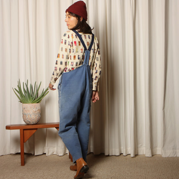 50s French Vintage Moleskin Overall