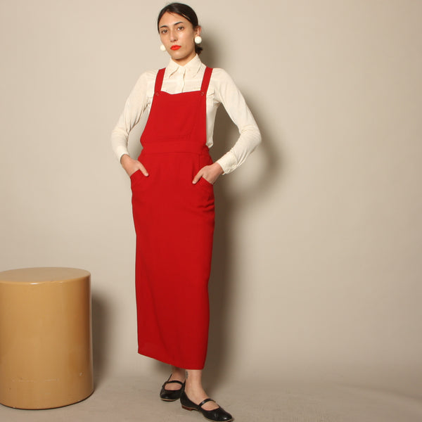 Vintage 90's Campari Red Wool Jumper Dress Opal Pineapple Vintage 90's Campari Red Wool Jumper Dress Opal Pineapple