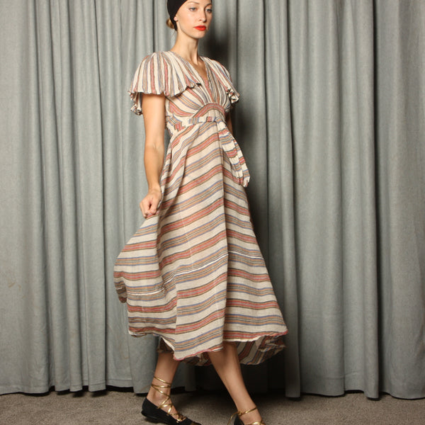 Vintage 70's Indian Cotton Gauze Bias Dress Opal Pineapple Vintage 70's Indian Cotton Gauze Bias Dress Opal Pineapple