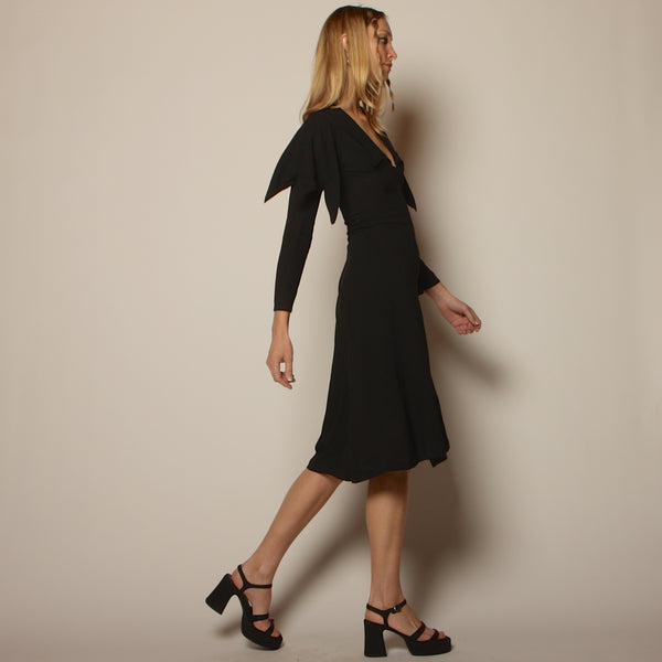 Vintage 1969 Iconic Ossie Clark England Couture Midi Dress Vintage 1969 Iconic Ossie Clark England Couture Midi Dress