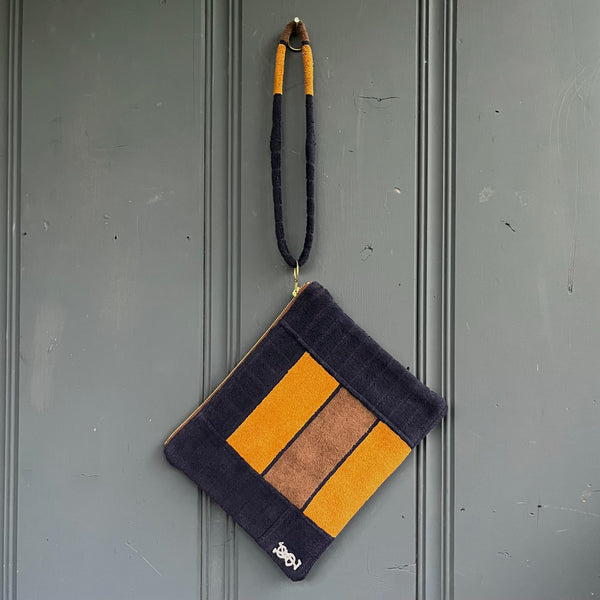 70's YSL Fieldcrest Towel Shoulder Strap Clutch Bag