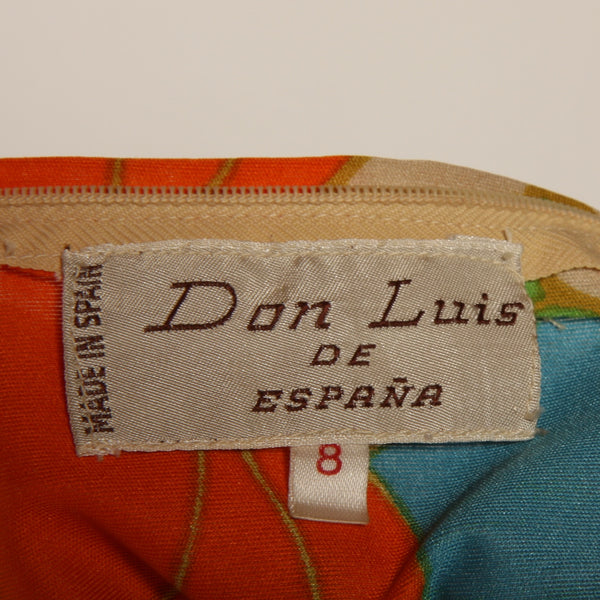Vintage 60's Don Luis De Espana Maxi Dress + Jacket Set