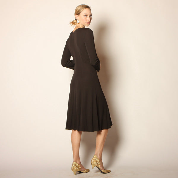 Vintage 70's Jean Muir Crepe Jersey Midi Dress