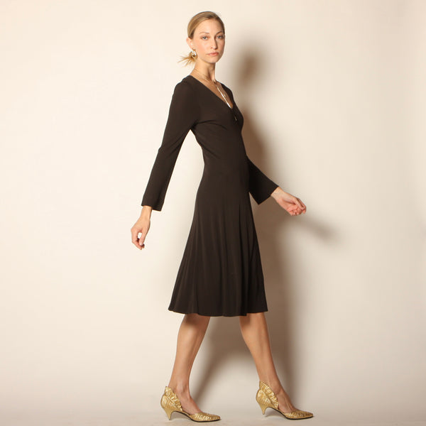 Vintage 70's Jean Muir Crepe Jersey Midi Dress