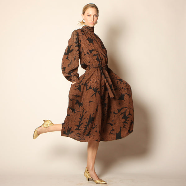 Vintage 80's Ungaro Parallele Avant-Garde Silk Cocoon Dress