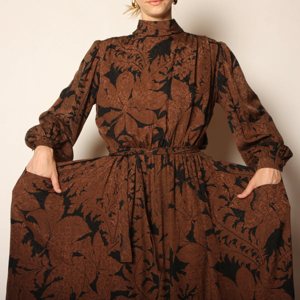 Vintage 80's Ungaro Parallele Avant-Garde Silk Cocoon Dress