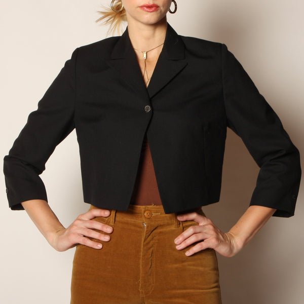 Vintage 90's Morgane Le Fay Tailored Crop Blazer