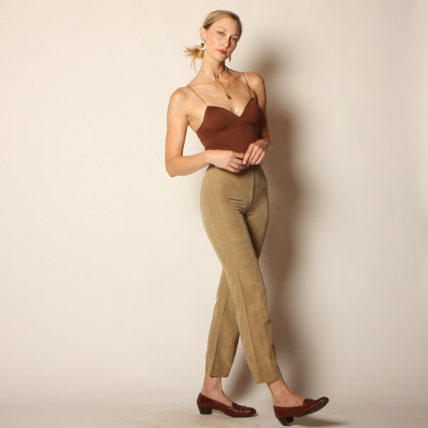 Vintage 70's Happy Legs Iridescent Woodgrain Pants