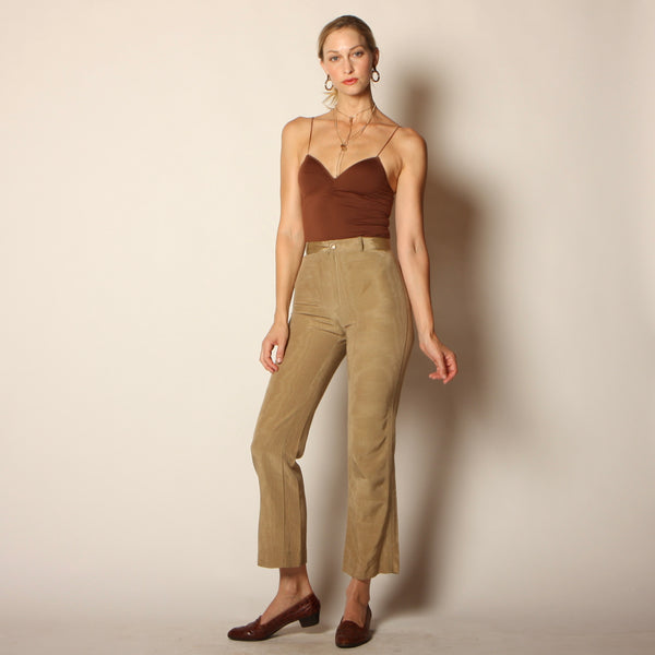 Vintage 70's Happy Legs Iridescent Woodgrain Pants