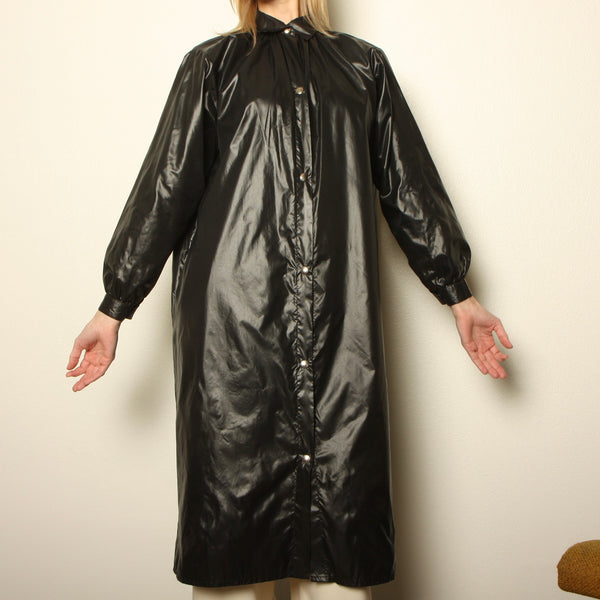 Vintage 80's Lloyd Allen Wet Look Rain Jacket
