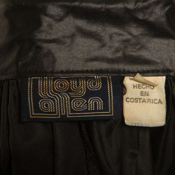 Vintage 80's Lloyd Allen Wet Look Rain Jacket