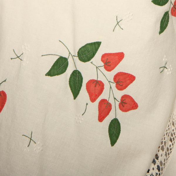 OOAK Vintage Embroidered Patchwork Button-Up Shirt