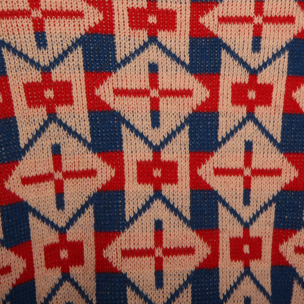 Vintage 80's Esprit Soft Geometric Knit Turtleneck Sweater