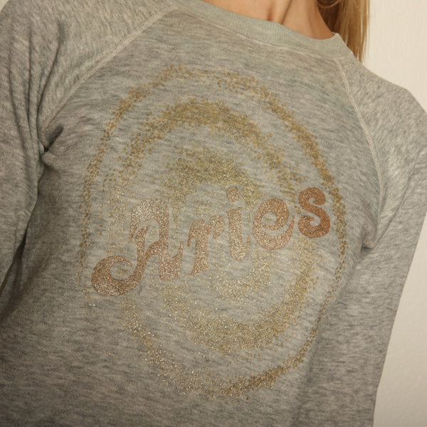 Vintage 70's Aries Zodiac Raglan Sweatshirt