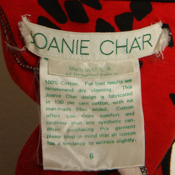 Vintage 80's Joanie Char Matisse Print 2-Pc Knit Skirt Set