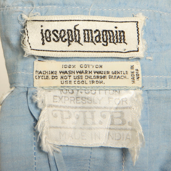 Vintage 70's Joseph Magnin India Cotton Pin-tuck Shirt Dress