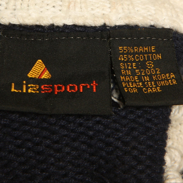 Vintage 80's Trompe L'oeil Bandana Crop Cotton Sweater