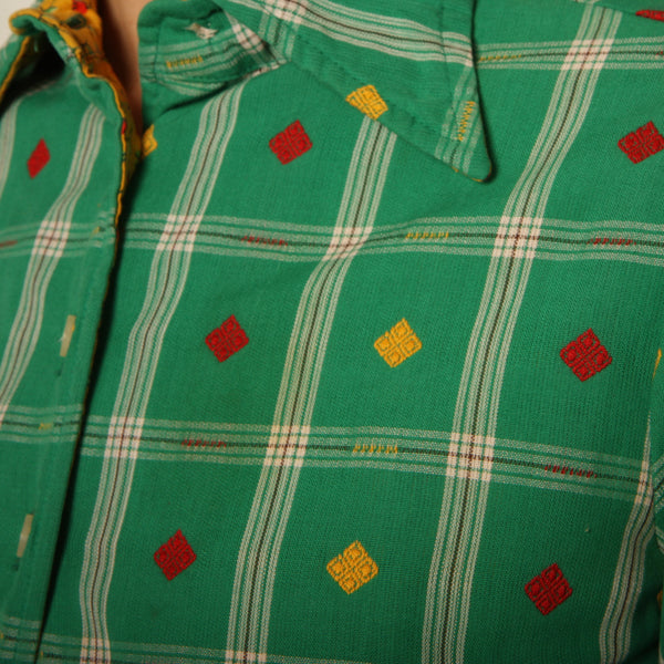 Vintage 70's Anne Klein Reversible Jacquard Pants + Jacket Set