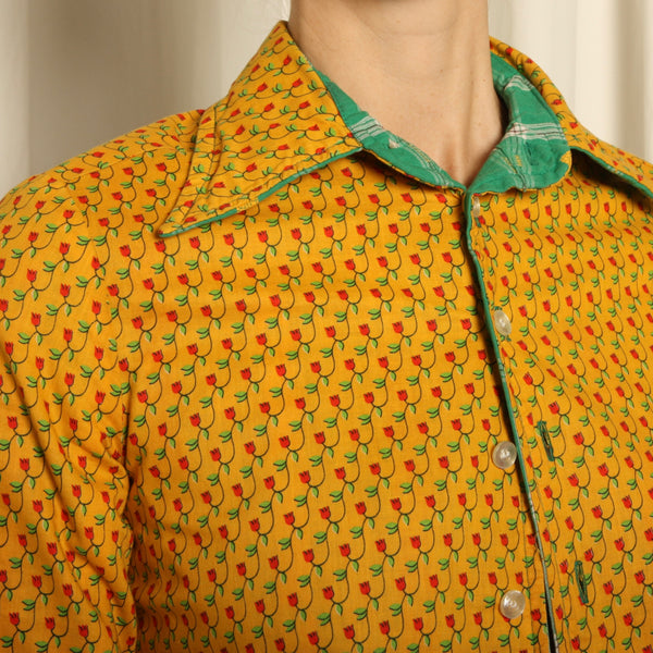 Vintage 70's Anne Klein Reversible Jacquard Pants + Jacket Set