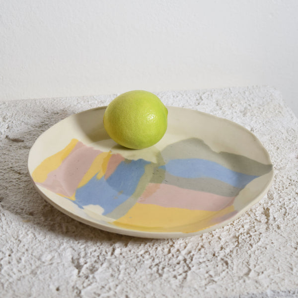 Rainbow shapes small plate