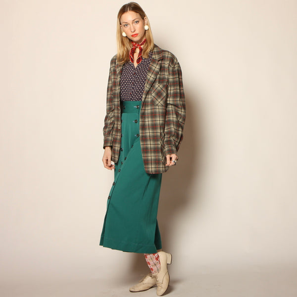 Vintage 60's Pendleton Plaid Wool Chore Jacket