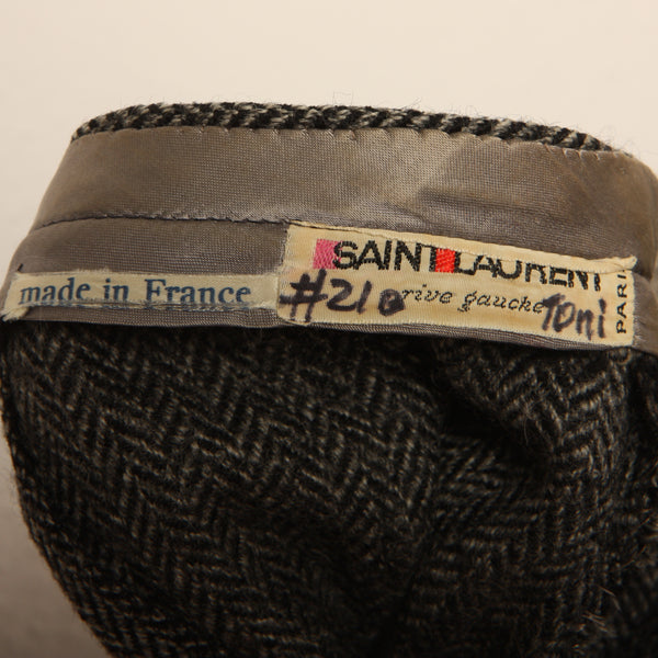 Vintage 70's Yves Saint Laurent Herringbone Wool Pants