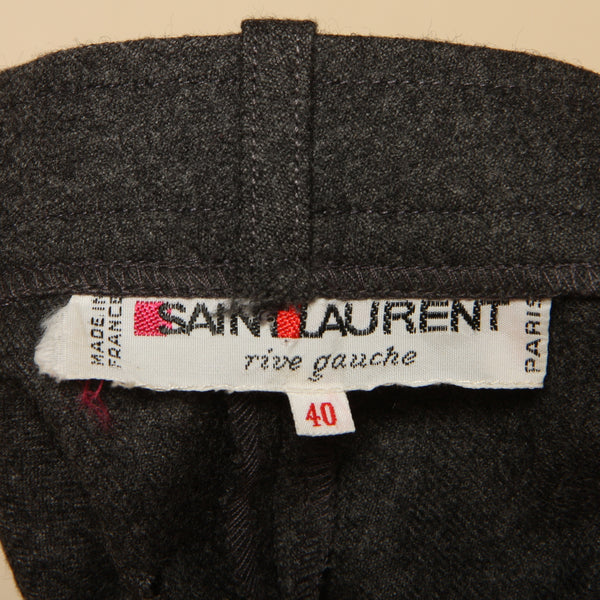 Vintage 80's Saint Laurent Rive Gauche Wool Trousers