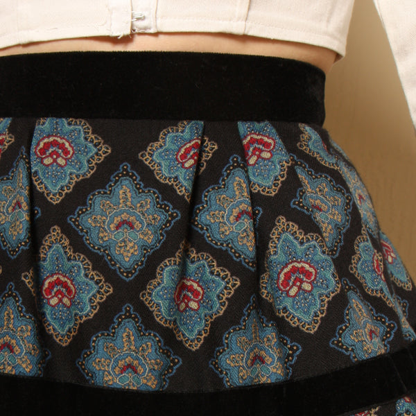 Vintage 70's Daniel Carlton Tiered Ruffle Skirt