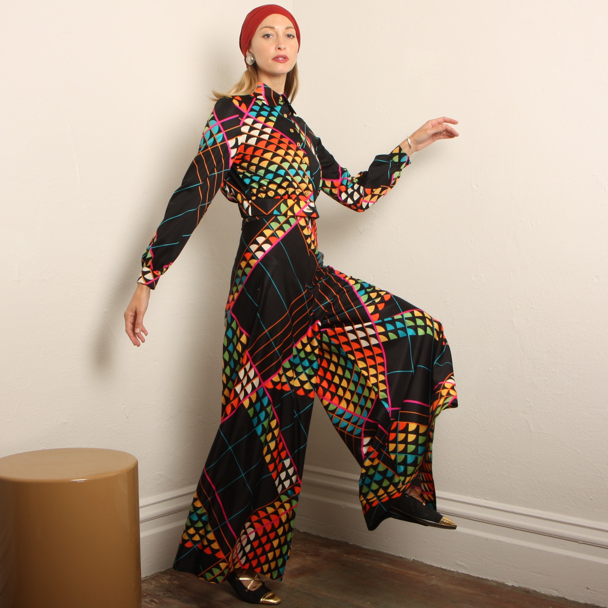 70s US vintage quilting ジャンプスーツ　つなぎ　花柄 70s 花柄 キルティング オールインワン – 古着屋Top of the Hill