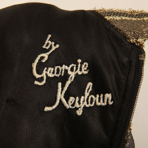 Vintage 60's Georgie Keyloun Metallic Caftan