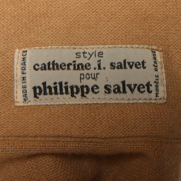 Vintage 70's Philippe Salvet France Draped Dolman Dress