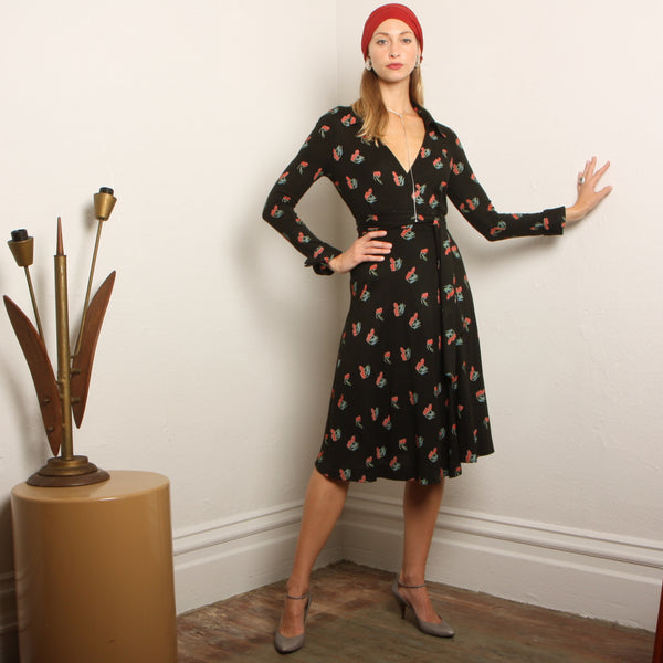Vintage 70's Diane Von Furstenberg Italy Wrap Dress