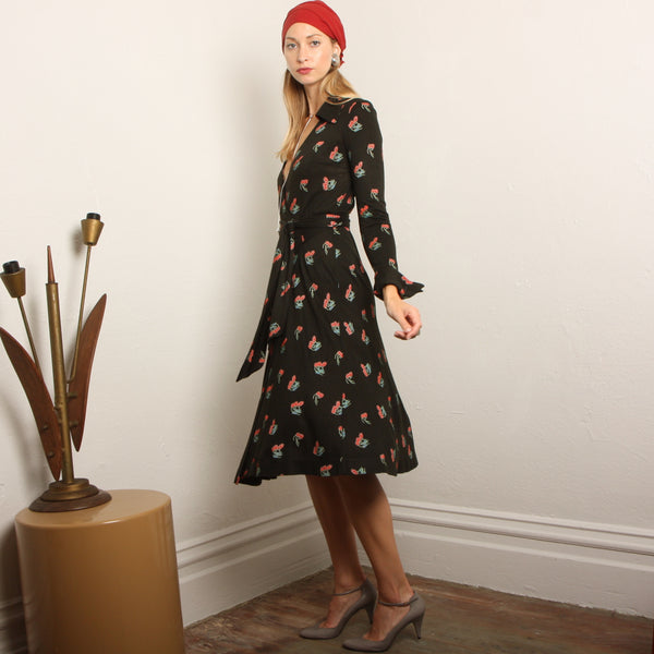 Vintage 70's Diane Von Furstenberg Italy Wrap Dress