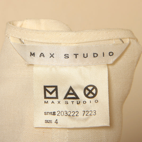 Vintage 90's Max Studio Cream Linen Ensemble