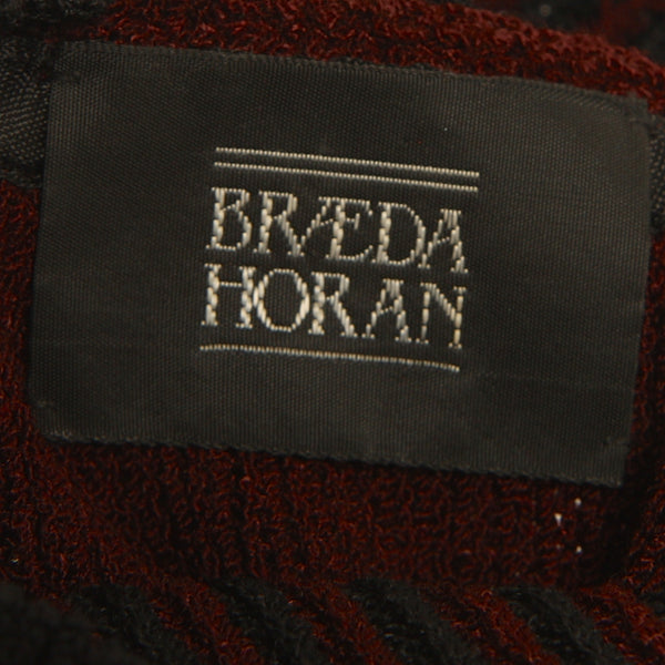 Vintage 80's Brenda Horan Oxblood Santana Knit Dress