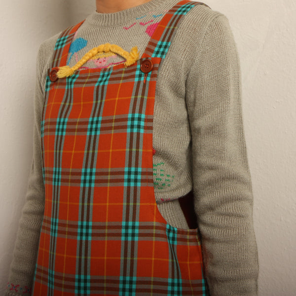 Vintage 90's Sisley Italy Spice Wool Jumper Dress Opal Pineapple Vintage 90's Sisley Italy Spice Wool Jumper Dress Opal Pineapple
