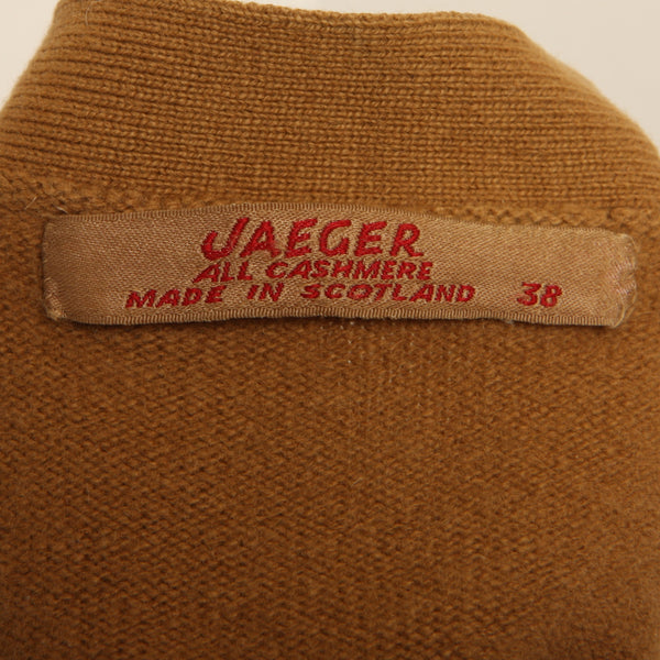 Vintage 50's Jaeger Caramel Cashmere Knit Cardigan