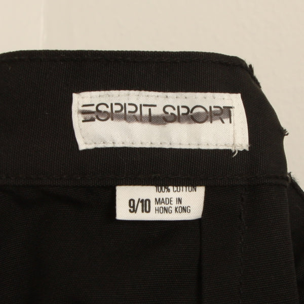 Vintage 80's Esprit Polished Cotton Side Zip Pants