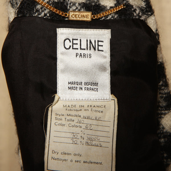 Vintage 80's Céline Mohair Check Suit