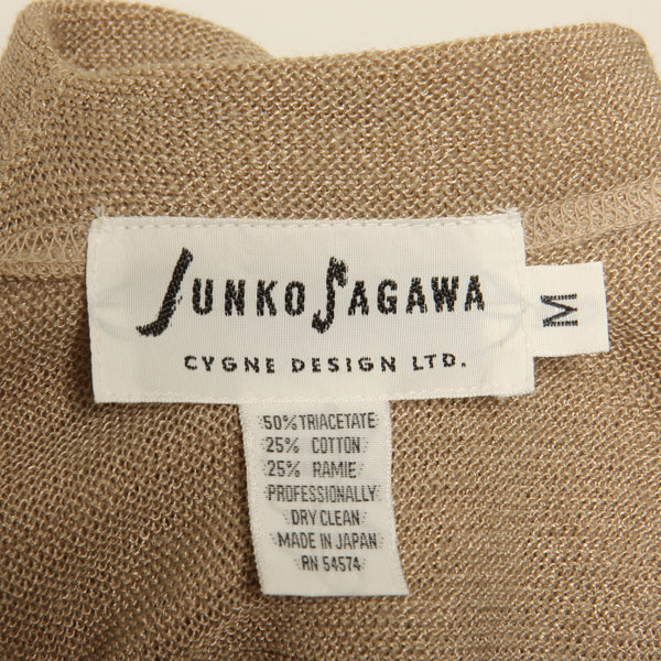 Vintage 80's Junko Sagawa Taupe Knit Ensemble