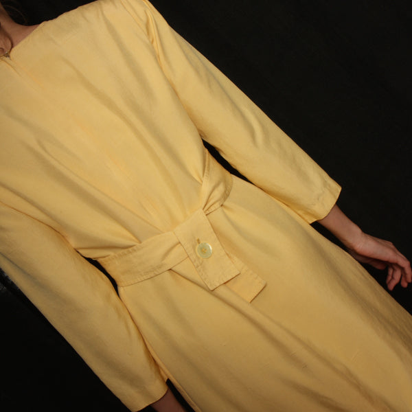 Vintage 60's William Pearson Butter Silk Dress