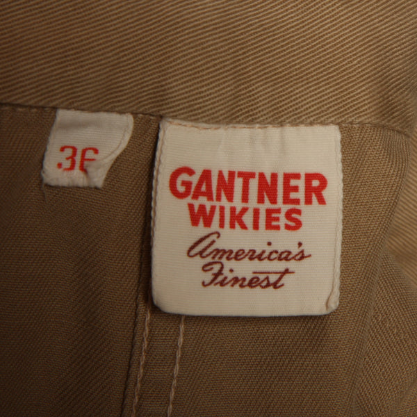 Vintage 40's Gantner Wikies Distressed Cotton Belted Shorts