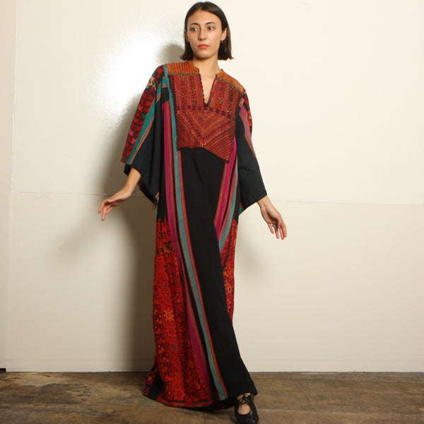 Vintage Afghani Heavily Embroidered Maxi Dress