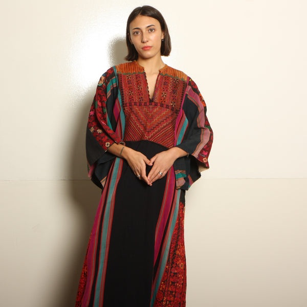 Vintage Afghani Heavily Embroidered Maxi Dress