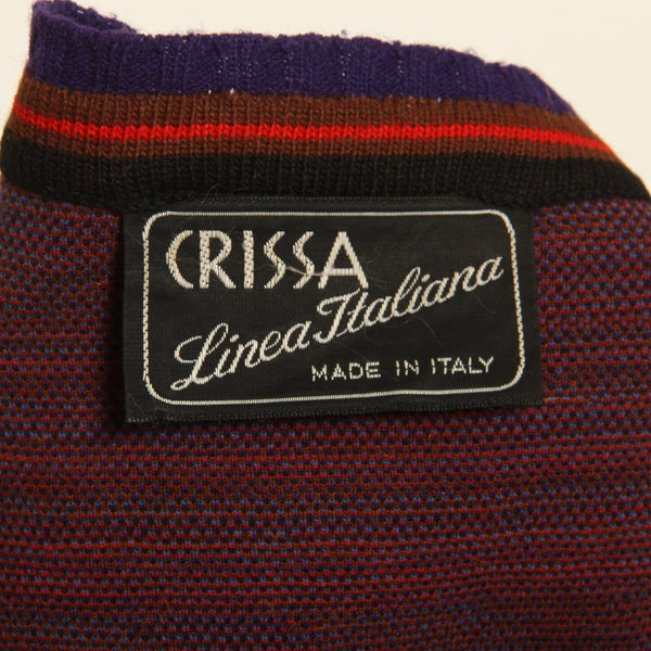 Vintage 70's Crissa Italy Wool Knit 3-pc Set