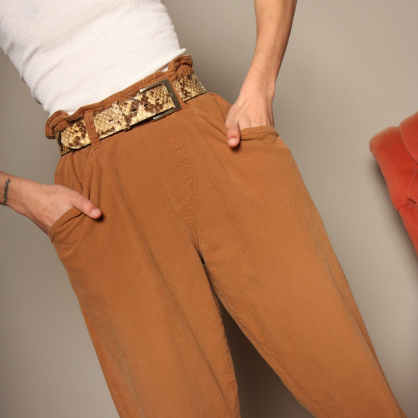 Vintage 80's Spice Cotton Sack Waist Pants