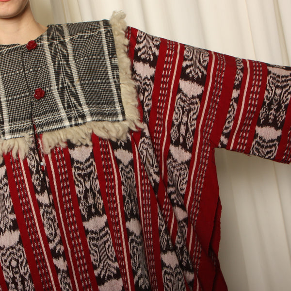 Vintage 70's Louise Perini Guatemalan Woven Jacket + Dress Ensemble